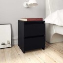vidaXL Nattbord 2 stk svart 30x30x40 cm sponplate