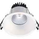 Nordtronic Velia downlight, 10,9W/4000 LED, rund, matt hvit