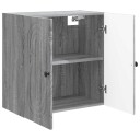 vidaXL Vegghengt skap Grå Sonoma 59 x 31 x 60 cm Konstruert tre