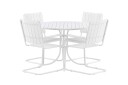 Venture Design Holmsund spisegruppe Hvit/hvit 4 stoler & bord 100 cm Hvit