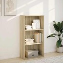 Bokhylle sonoma eik 60x30x114 cm konstruert tre