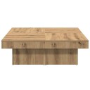  Salongbord artisan eik 90x90x28 cm konstruert tre 8721158439086