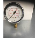 Glyserinmanometer Ø 63 RF-hus, 1/4"rg. nedover 0+160Bar/Psi