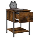vidaXL Nattbord røkt eik 34x35,5x45 cm konstruert tre