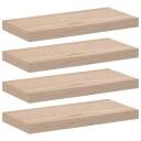 Flytende hyller 4 stk 50x23,5x4 cm konstruert tre 8721158392985