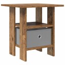  Nattbord med skuff Gammelt tre 41 x 40 x 45 cm Konstruert tre