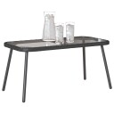 Kaffebord Svart 90x45x42 cm Poly Rattan