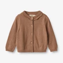 Wheat Knit Cardigan Amy Berry Dust (74 / 9 mnd)
