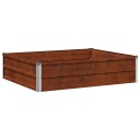 vidaXL Hevet Hagebed Rusten 100 x 80 x 24 cm papp