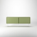 Decotique Vogue Mediabenk Med Ben 136 cm Lint / Hvit