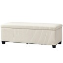 Benk med oppbevaringsplass polstret benk med snor look kiste med stålben kistebenk til stue soverom gang 112 x 42 x 40 cm,
