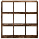 Bokhylle røkt eik 102x32x102 cm konstruert tre