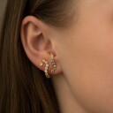 Stine A Jewelry Petit Love Heart Earring Forgylt Sølv Sterling 925 
