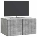  Vegghengt TV skap Betonggrå 59,5 x 41 x 30 cm Konstruert tre