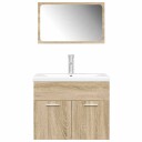  Baderomsskapsett 3 deler sonoma eik konstruert tre 8721158662439