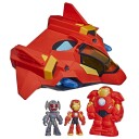 Disney Iron Man & Friends Kjempe Armor Jet Lekesett med Figurer