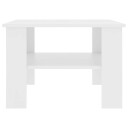 vidaXL Salongbord hvit 60x60x42 cm sponplate