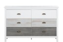 Meridian Kommode 80x35 cm   Hvit/Lysegrå/Mørkegrå