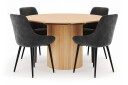 Scandinavian Choice Kopparbo Rund Spisegruppe 130 150 cm 4 Alsarp Spisestoler   Naturell