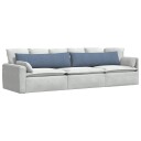  Sofaputer 2 pcs Blå 145 x 40 cm Corduroy stoff