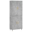 vidaXL Highboard betong grå 69,5x34x180 cm konstruert tre 8720845409128