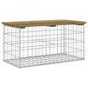 vidaXL Hagebenk gabiondesign 83x44x42 cm impregnert furu
