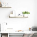 vidaXL Flytende vegghylle eik 80x23,5x3,8 cm MDF