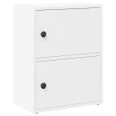 Bokhylle hvit 40x24x52 cm konstruert tre