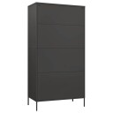 vidaXL Garderobe antrasitt 90x50x180 cm stål