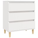 vidaXL Skjenk hvit 60x35x70 cm konstruert tre