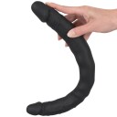 You2Toys Bad Kitty Silikon Dobbeltdildo 40 cm    - Svart