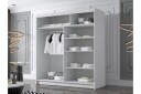 Chavez Garderobe 180x215 cm - Hvit