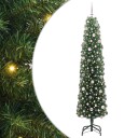  Kunstig juletre med 300 LED grønn 240 cm PVC og stål og plast
