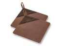 Pillivuyt Gourmet gryteklut 20,5 x 20,5 cm 2-pakning Brunt skinn
