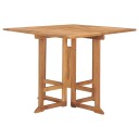 vidaXL Utendørs spisestue sammenleggbar 5 deler heltre teak