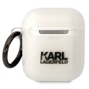 Karl Lagerfeld Kla2hniktct Airpods 1/2 Deksel Transparent, Karl"s Head