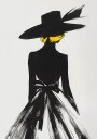 Andreas Magnusson The Lady In the Black Hat Plakat Plakat / 100x150cm 