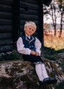 Salto bunad/festdrakt gutt baby - blå