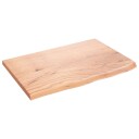 Benkeplate til bad lysebrun 60x40x2 cm behandlet heltre