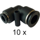 Innstikksvinkel 8–12 mm. Hunn/Hun. Pakke med 10 stk.