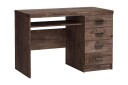 Skrivebord Chatard 120 cm med Oppbevaring 4 Skuffer + Hylle   Mørke Ask