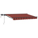  Manuell markiseramme med LEDs 3,5 x 2,5 m