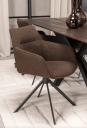 Trend Collection Johnson Roterende Spisestol Boucle Brown
