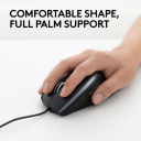 Logitech M500s Kablet Laser Mus med 6 Knapper og USB Tilkobling - Svart