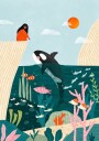 Underwater Scene Plakat / 40x50cm