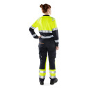 Fristads T-Shirt Dam Flam Kl 1 7108 Tfl Varselgul/marinblå M