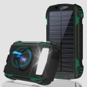 4smarts Titanpack UltiMag 20W Solcelle Powerbank 20000 mAh USB-C & 2 x USB-A - Svart/Grønn