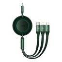 Baseus Bright Mirror 4 for micro USB / USB-C / Lightning 100W / 3.5A 1.1m (Green)