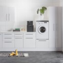 Alterna Vaskerom: Bein Sort Plast 4-pk, Høydejusterbare