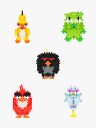 Plus Plus Angry Birds Movie Sett med Byggeklosser 5-pack